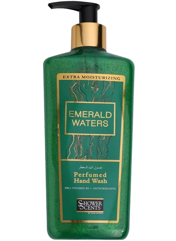 Shower Scents Shower Scents Emerald Waters Extra Moisturizing Perfumed Hand Wash with Pro -Vitamin B5, Vitamin E and Antioxidants 312ml