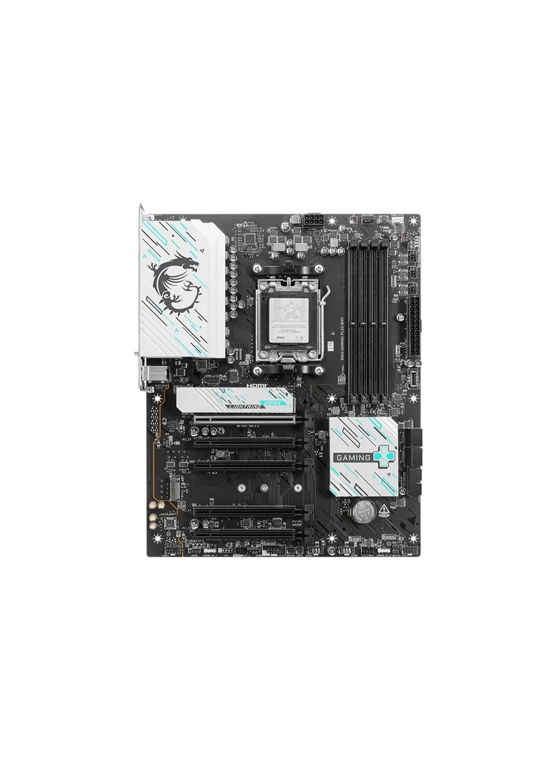 MSI B840 GAMING PLUS WIFI ATX Motherboard – AMD AM5, B840 Chipset, DDR5 256GB (OC 8000+ MT/s), 2× M.2 PCIe 4.0, 4× SATA 6Gb/s, PCIe x16, Wi-Fi 7, 2.5Gb LAN, Realtek 7.1 Audio, HDMI 2.1, USB-C, Flash BIOS, Clear CMOS – Black | 911-7E57-002 - Image 2