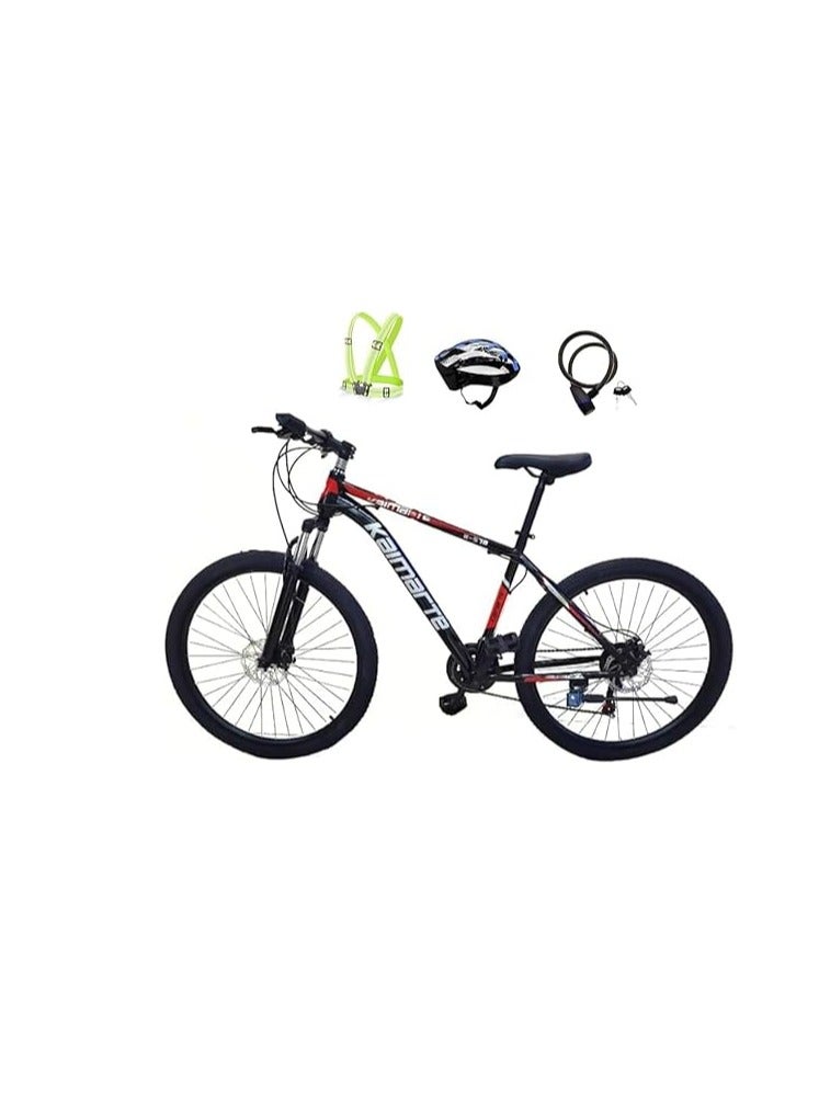 Generic Mountain bike, 29 inches, 21 speed, frame Carbon Steel, red/black, Dual Dic Brake, Front Suspension  - Image 1