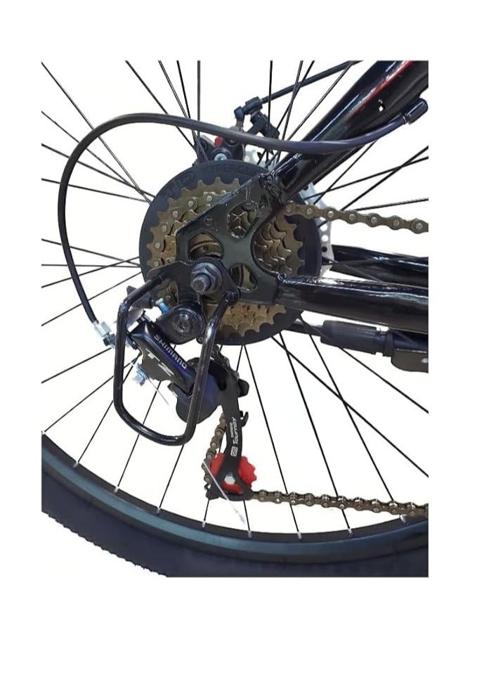 Generic Mountain bike, 29 inches, 21 speed, frame Carbon Steel, red/black, Dual Dic Brake, Front Suspension  - Image 4