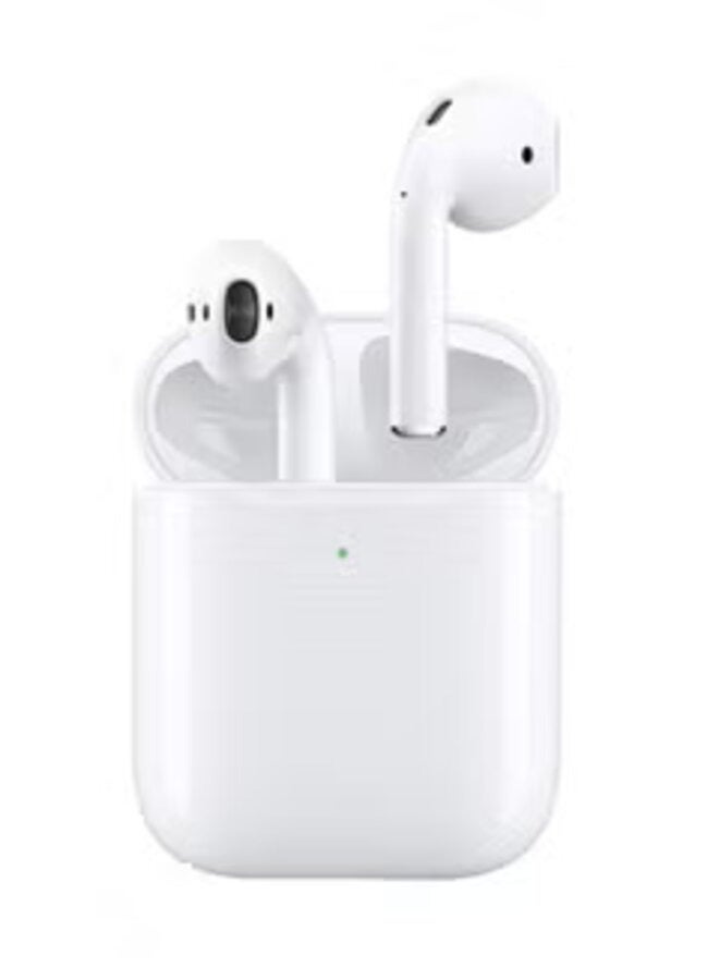 جي آر سماعات أذن لاسلكية JR-T03S Air TWS شبه داخلية ومجهزة بحافظة سيليكون مضادة لبصمات الأصابع مع صندوق طاقة، الإصدار القياسي باللون الأبيض - Image 1