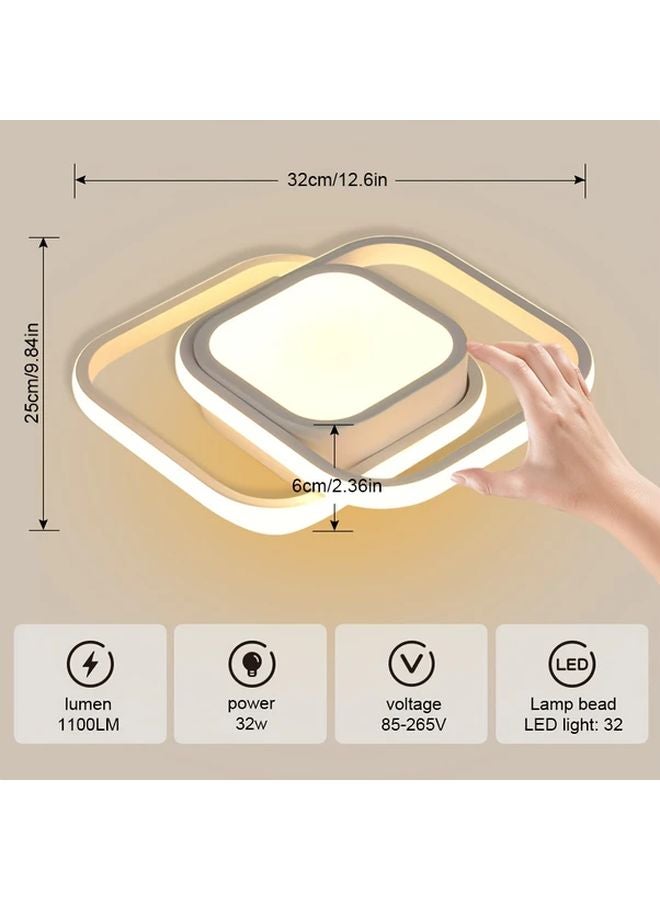 الضوء السقفي الأبيض LED 3000K 6500K ثلاثي الألوان حديث سهل التركيب متعدد الغرف - Image 3