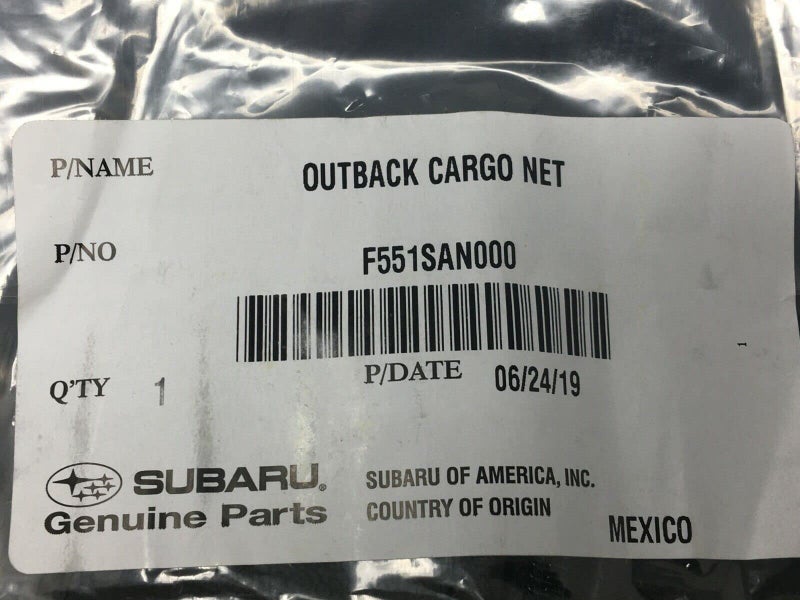 Subaru 20202024 Subaru Outback Rear Compartment Cargo Net Mesh F551SAN000 Genuine OEM - Image 4