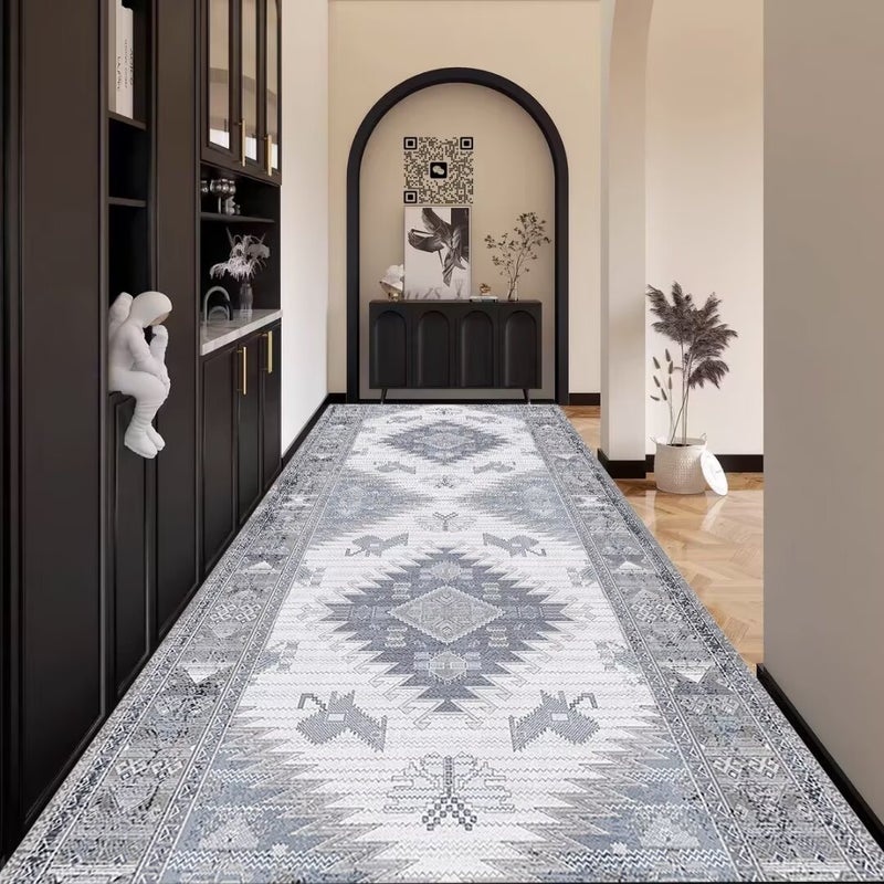 Wholesale Crystal Velvet Corridor Rug - Long Strip, Customizable for Hotels & Homes