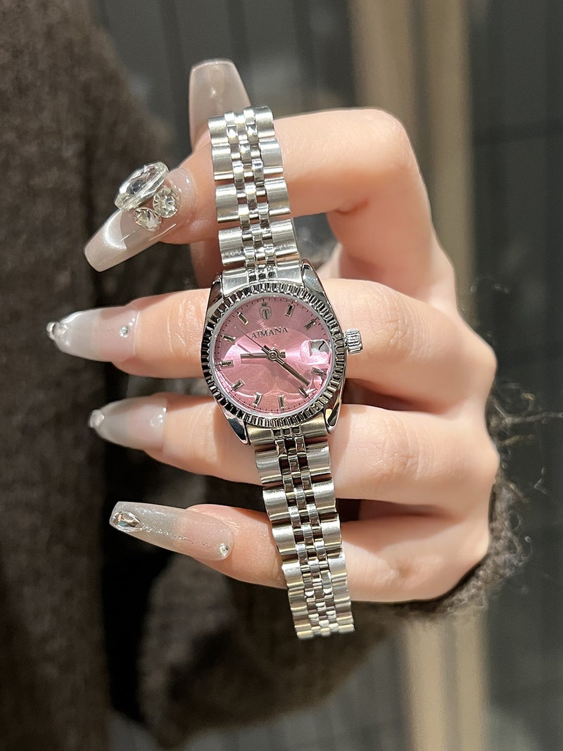 AIMANA Women's Quartz Watch with Small Dial, Waterproof, Solid Stainless Steel - Image 1