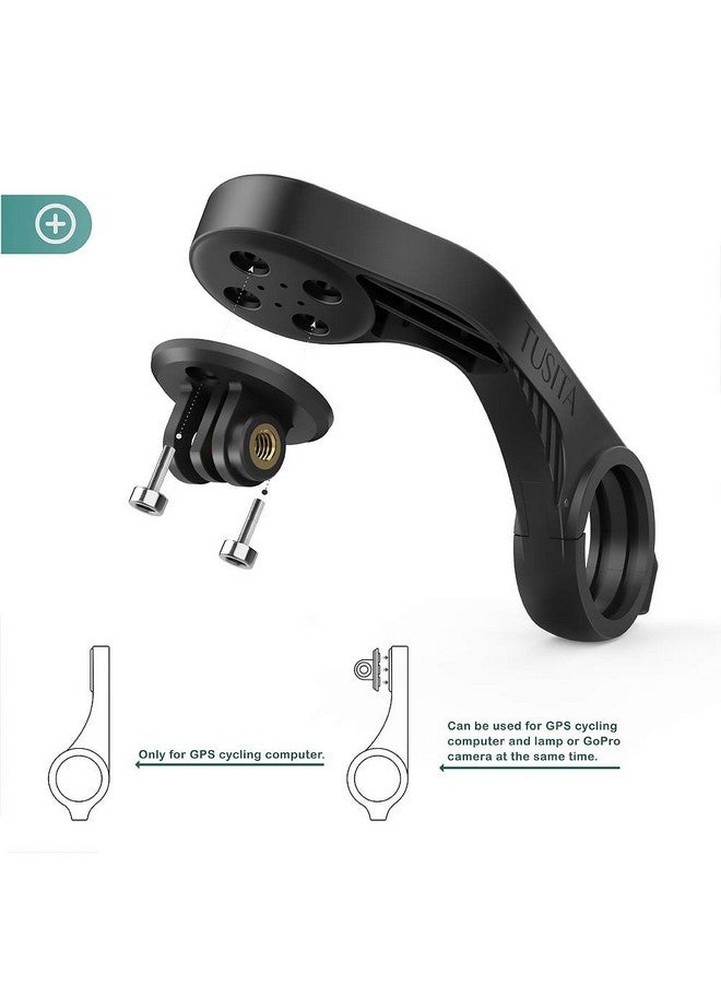 TUSITA Out Front Mount Compatible with Garmin Edge GPS Bike Computer, XOSS G/G+, iGPSPORT - Cycling Handlebar 25.4mm 31.8m - Image 2