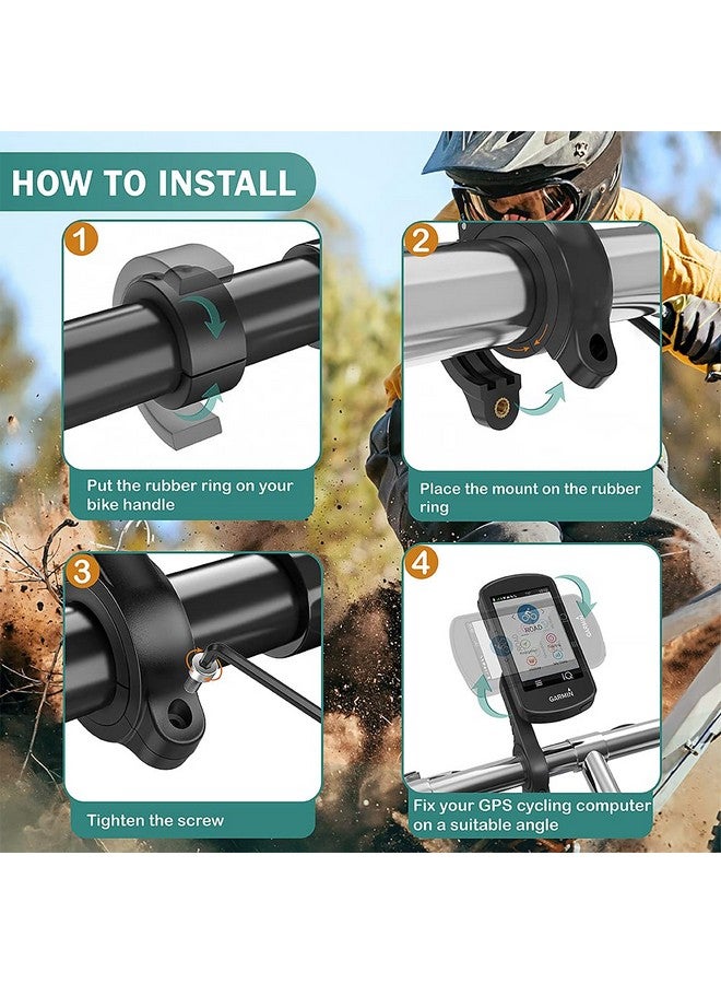 TUSITA Out Front Mount Compatible with Garmin Edge GPS Bike Computer, XOSS G/G+, iGPSPORT - Cycling Handlebar 25.4mm 31.8m - Image 4