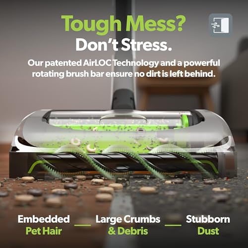 Gtech AirRAM MK2 Cordless Vacuum Cleaner with Powered Brush Head - Perfect for Carpet and Hardwood Floors - Rechargeable 22v Li-ion Battery - Lightweight (7 lbs.) - Image 2