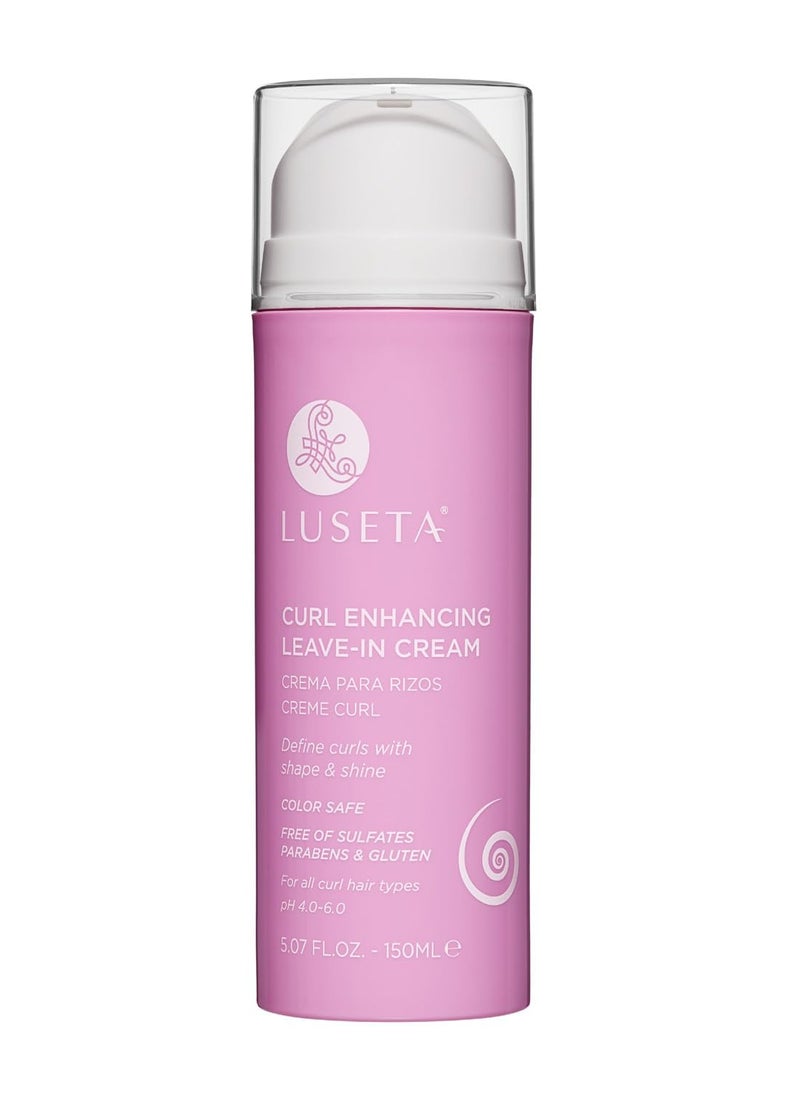 L LUSETA Luseta Curl Defining Cream Enhances Waves and Curls Hydrating and Moisturizing Leave in Cream for Curly Hair Frizz Control Add Shine Sulfate Free 5.07 oz  - Image 1