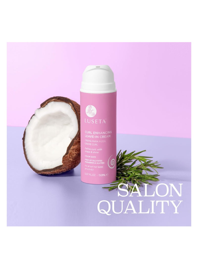L LUSETA Luseta Curl Defining Cream Enhances Waves and Curls Hydrating and Moisturizing Leave in Cream for Curly Hair Frizz Control Add Shine Sulfate Free 5.07 oz  - Image 2