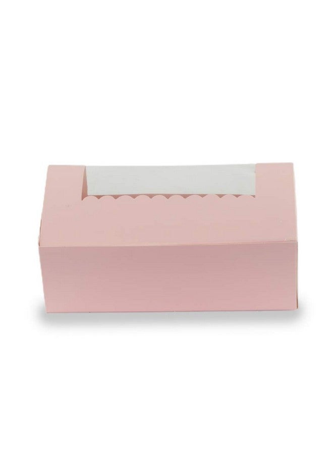 Chic a Choc صندوق كعكة الخبز / البسكويت باللون الوردي الباستيل من شيك أ تشوك (عبوة من 8) 8x4x3.25 بوصة. صندوق كعكة للخبازين والمقاهي والاستخدام المنزلي. - Image 3
