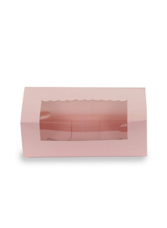 Chic a Choc صندوق كعكة الخبز / البسكويت باللون الوردي الباستيل من شيك أ تشوك (عبوة من 8) 8x4x3.25 بوصة. صندوق كعكة للخبازين والمقاهي والاستخدام المنزلي. - Image 5