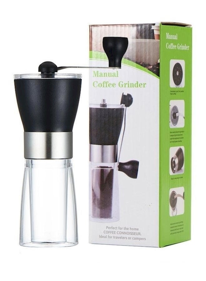مطحنة قهوة يدوية مع حوامل متينة أسود / شفاف - Image 2