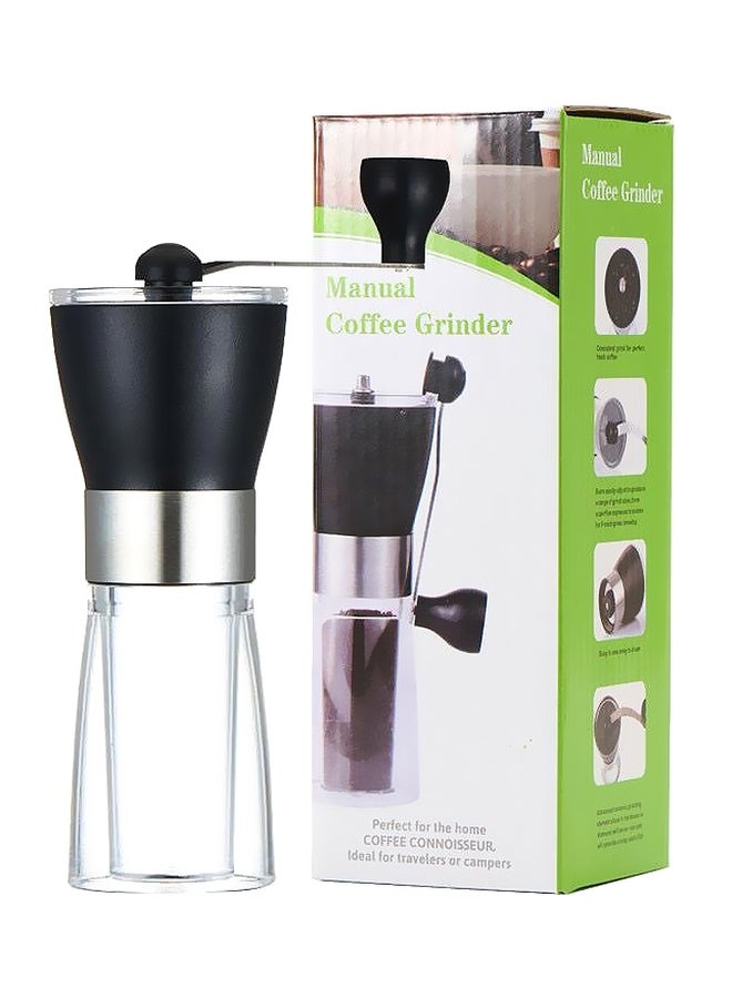 مطحنة قهوة يدوية مع حوامل متينة أسود / شفاف - Image 1