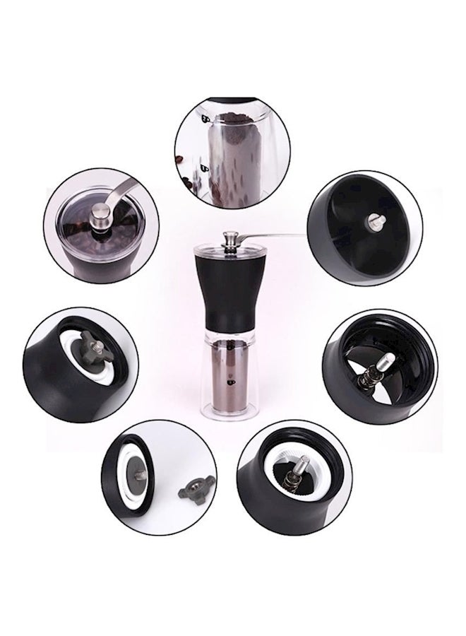 مطحنة قهوة يدوية مع حوامل متينة أسود / شفاف - Image 4