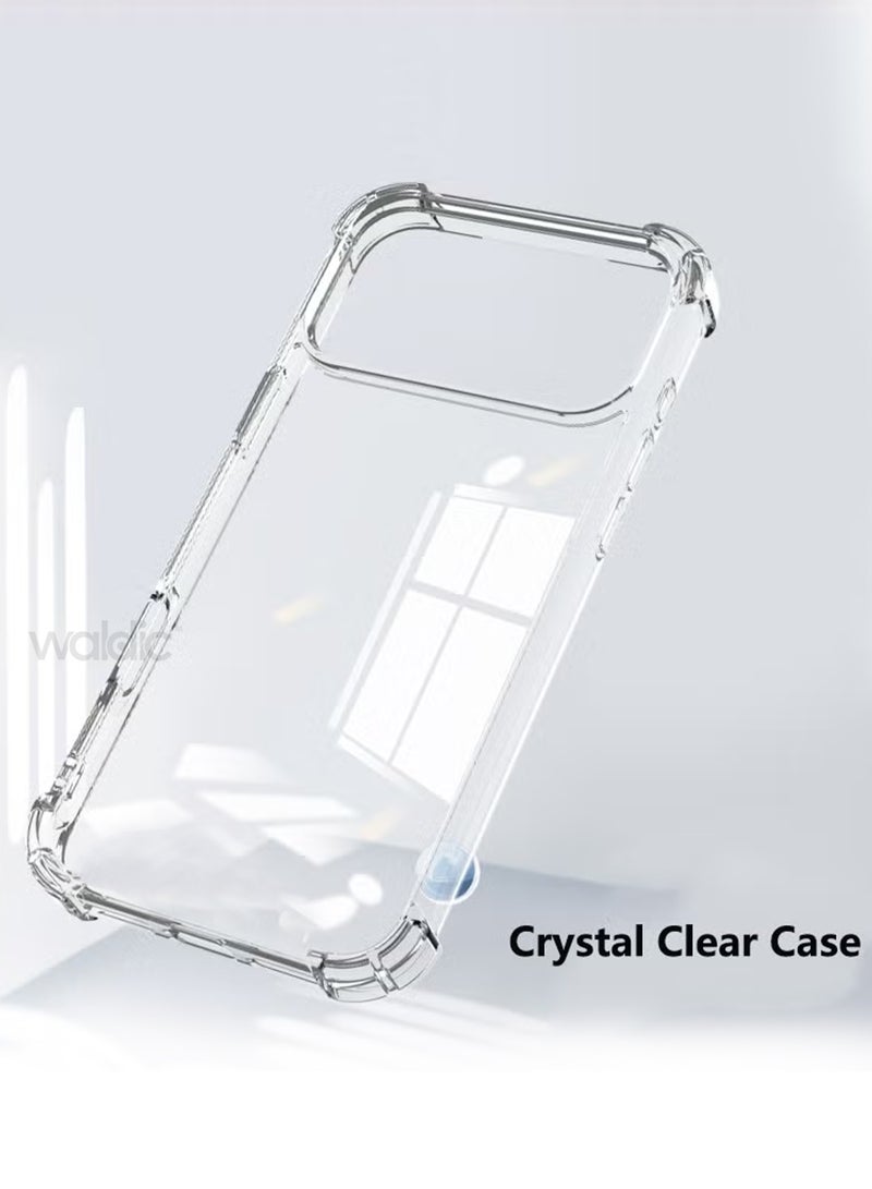 Waldic Apple iPhone 17 Pro Case | Designed forApple iPhone 17 Pro Case | Slim Flexible TPU Airbag Bumper Shock Absorption Rubber Soft Silicone Case Cover Fit for Apple iPhone 17 Pro | Clear - Image 4