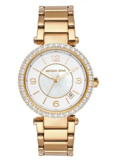 Michael Kors Parker Mother of Pearl White Dial Gold Steel Strap Women's Watch - MK4693 - pzsku/ZEFFBF0899412765F820EZ/45/_/1737884225/f8be1504-11d8-46cb-9d7c-6770618a04a7