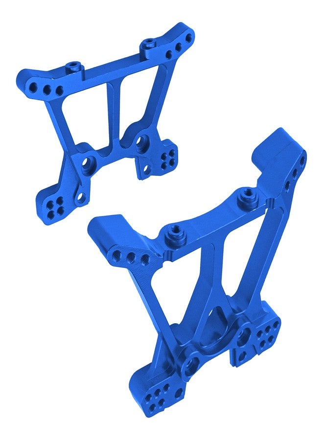 في جو هوبي قطع غيار ترقية برج الصدمات الأمامي والخلفي من سبائك الألومنيوم من Vgoohobby متوافقة مع سيارة Traxxas Slash 4x4 4WD RC بمقياس 1/10، بديل للقطعة رقم 6838 6839 (أزرق) - Image 5