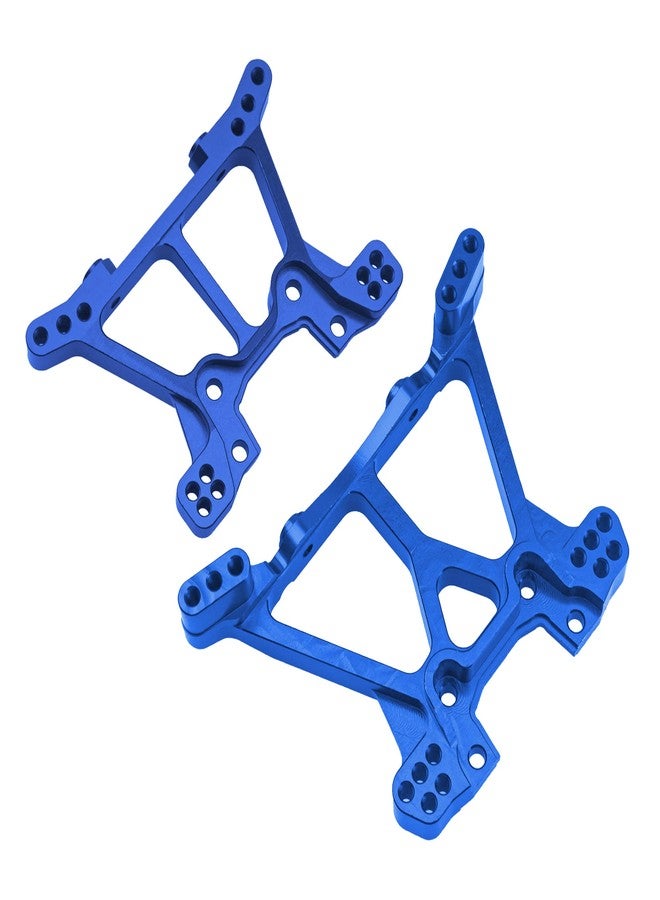 في جو هوبي قطع غيار ترقية برج الصدمات الأمامي والخلفي من سبائك الألومنيوم من Vgoohobby متوافقة مع سيارة Traxxas Slash 4x4 4WD RC بمقياس 1/10، بديل للقطعة رقم 6838 6839 (أزرق) - Image 3