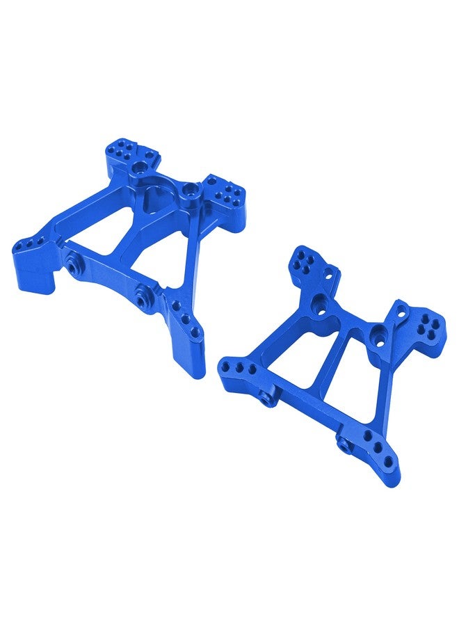 في جو هوبي قطع غيار ترقية برج الصدمات الأمامي والخلفي من سبائك الألومنيوم من Vgoohobby متوافقة مع سيارة Traxxas Slash 4x4 4WD RC بمقياس 1/10، بديل للقطعة رقم 6838 6839 (أزرق) - Image 4
