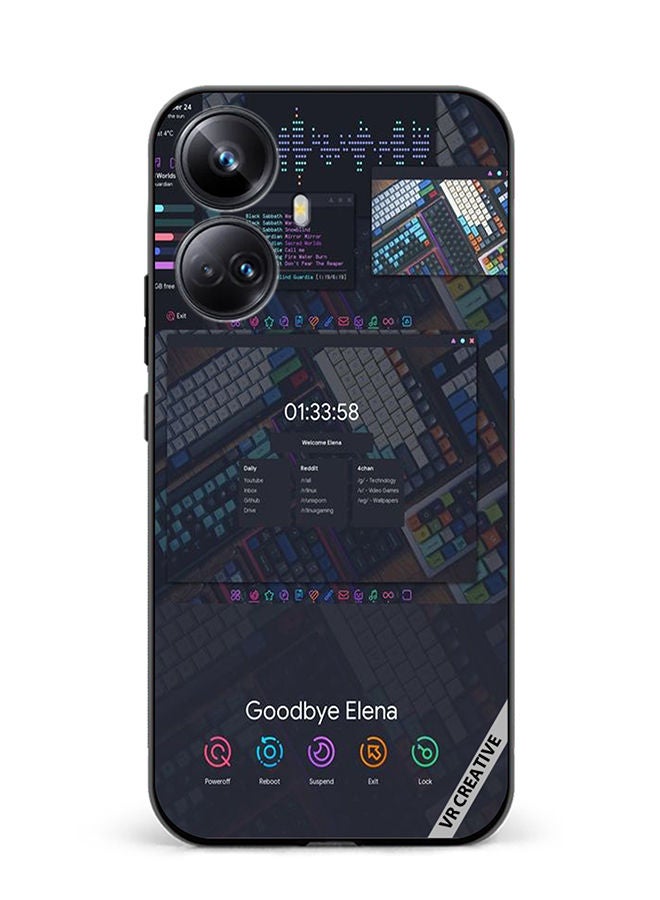 VR CREATIVE Protective Case Cover For Realme 10 Pro Plus Goodbye Elena Design Multicolour - Image 1