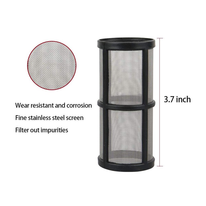 Sooprinse Garden Hose Inlet Filter for High Pressure Washer, Sediment Filter Attachment, 40 Mesh Screen, Extra 2 Pcs 100 Mesh, 3PCS O-Ring and 4PCS Filter Hose Washer - Image 5