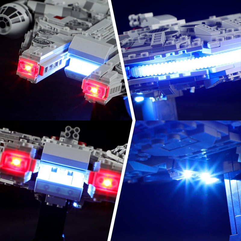 BRIKSMAX Led Lighting Kit for Lego-75375 Millennium Falcon - Compatible with Lego Star Wars Building Set- Not Include Lego Set - Image 3
