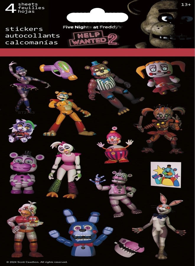Trends International Five Nights at Freddy's: Help Wanted 2 Standard Stickers - 4 Sheet - Image 1