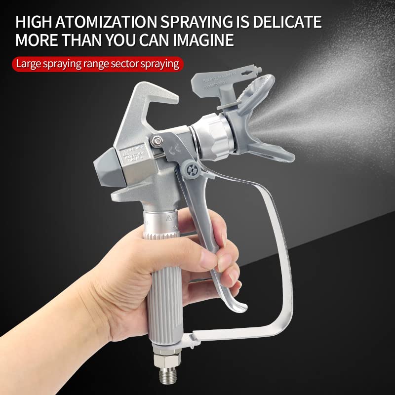 ZHUITU مسدس رش الطلاء بدون هواء ضغط عالي 3600 PSI فوهة 517 لرشاش مع 3 قطع فلتر JW-G3 - Image 4