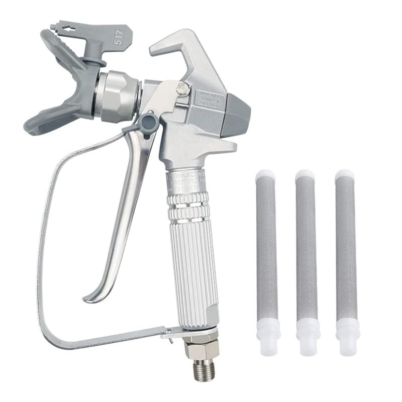 ZHUITU مسدس رش الطلاء بدون هواء ضغط عالي 3600 PSI فوهة 517 لرشاش مع 3 قطع فلتر JW-G3 - Image 1