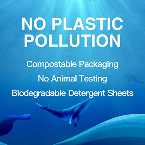 Binbata Laundry Detergent Sheets, 200 Count, Fragrance Free, Unscented, Eco-Friendly, Hypoallergenic, Biodegradable, Plastic Free, Liquidless, Suitable for Sensitive Skin - Image 4
