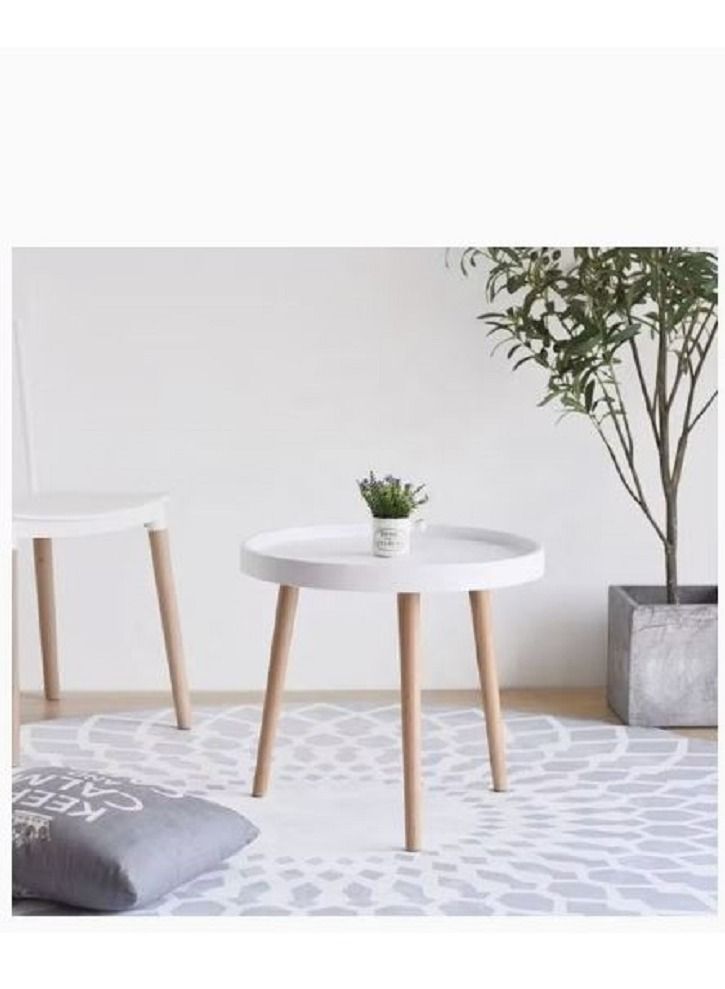 AGD Wooden Coffee Table White/Beige - Image 3