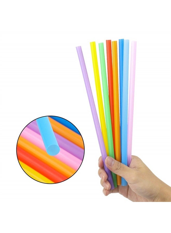 Tomnk 120 Pack Smoothie Straws, 10.3 Inches Plastic Straws Disposable, Drinking Straws Assorted Colors - Image 3