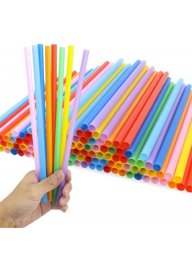 Tomnk 120 Pack Smoothie Straws, 10.3 Inches Plastic Straws Disposable, Drinking Straws Assorted Colors - Image 4