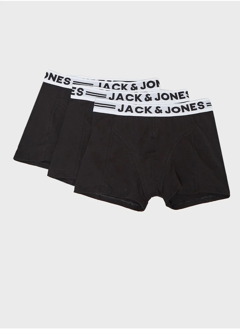 Jack & Jones Junior 3 Pack Trunks