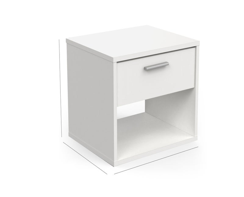 Furniture Store Modern MDF nightstand - Height 40 cm - Width 40 cm - Depth 30 cm, from Furniture Store. - Image 2