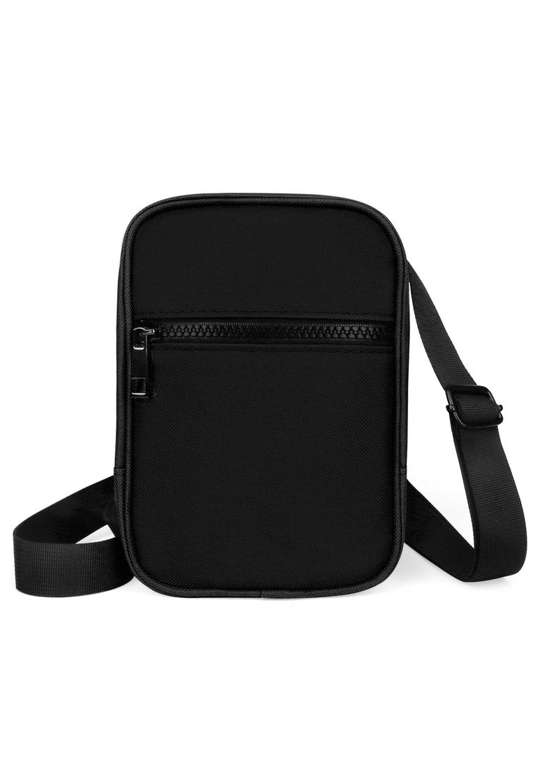 Barakah Stylish Unisex Crossbody Bags with Adjustable Straps, Versatile Sling and Belt Bag for Travel, Ideal for Everyday Use, Sleek Black Design - Image 1