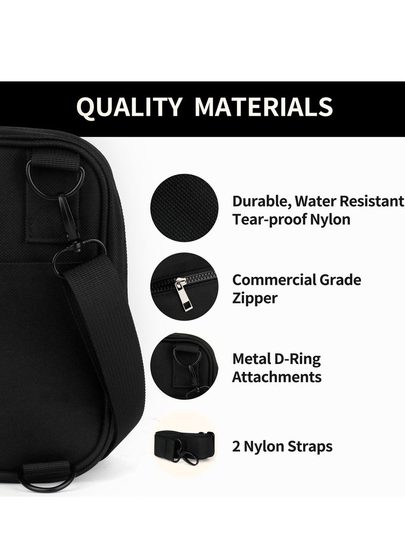 Barakah Stylish Unisex Crossbody Bags with Adjustable Straps, Versatile Sling and Belt Bag for Travel, Ideal for Everyday Use, Sleek Black Design - Image 4