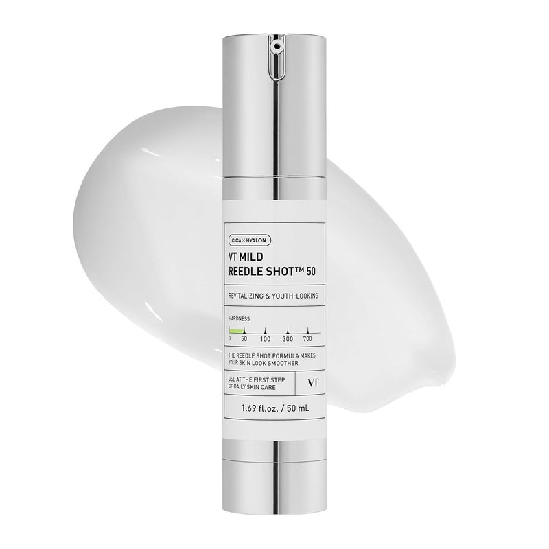 VT COSMETICS VT COSMETICS CICA Reedle Shot 50  Spicule Microneedling Serum for Pore Care  Exfoliation  Exosome  Centella Asiatica for Glass Skin  Smooth Skin Texture  Korean Skin Booster 169 Fl Oz  50ml