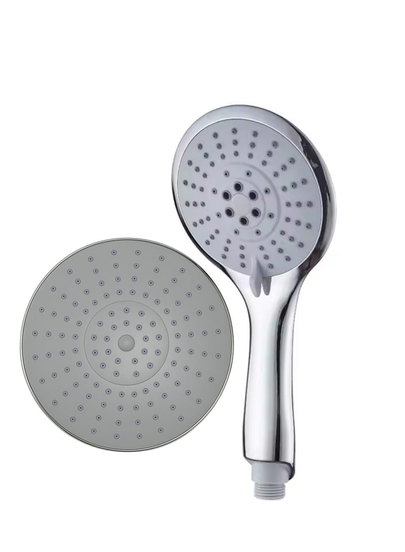 Shower Set, Bathroom Rainfall Showers, 1-Set Exposed Shower System Triple Function Bathroom Shower Head, High Pressure Shower System with Hose Adhesive Shower Head Holder 2-in-1 Adjustable Angle Handheld Shower, Handheld Shower Set - Image 4