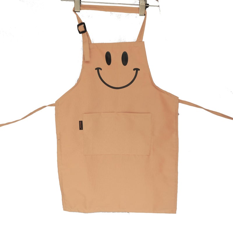 Switchon Polyester Waterproof Adjustable Kids Multi purpose Cooking Apron with a chef cap School Apron - for 3 years to 6.5 years Proudly made in india (Beige) - Image 5