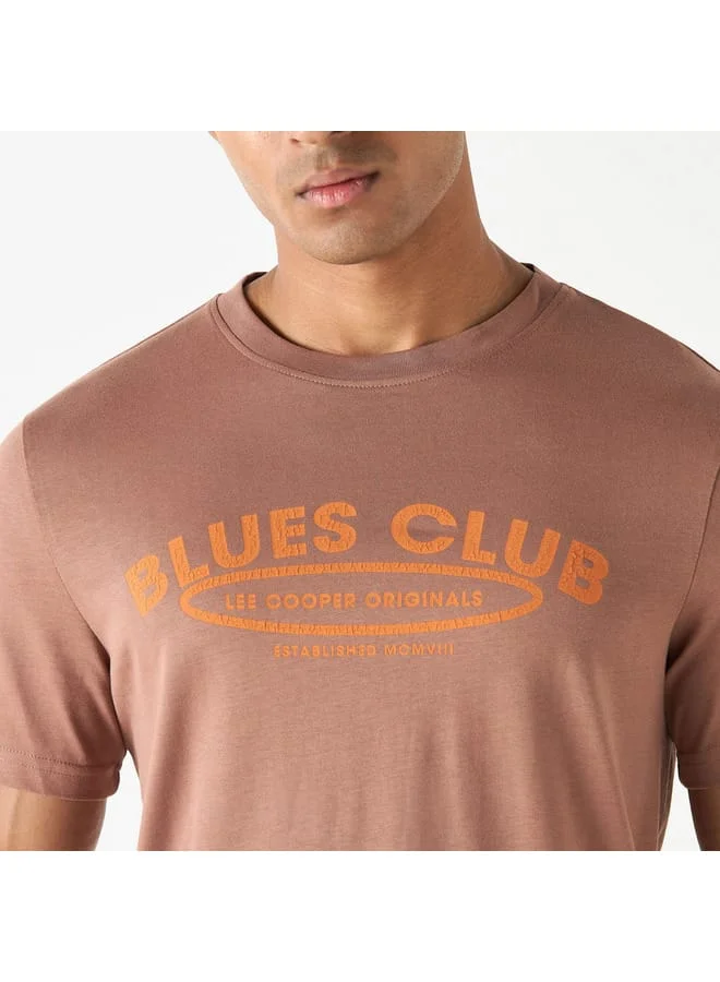 Lee Cooper Lee Cooper Logo Print T-shirt with Short Sleeves