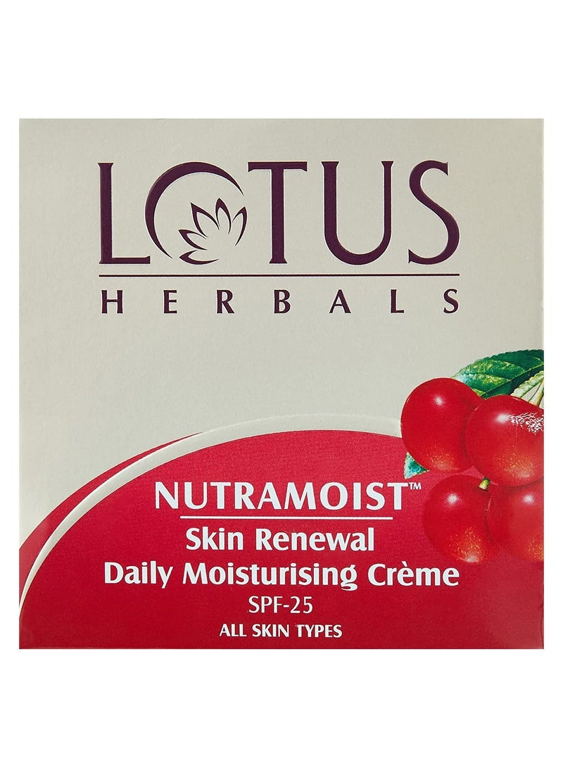 LOTUS HERBALS Lotus Herbals SPF 25 Nutramoist Skin Renewal Daily Moisturising Cream 50g  - Image 2