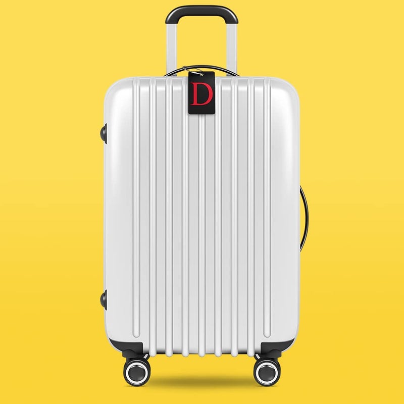 Shacke Luggage Tag Initial â€“ Fully Bendable Tag w/Stainless Steel Loop (Letter D) - Image 5
