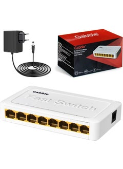 Gabble Ethernet Switch Hub 8 Port 10/100MBPS GAB-SWC08 