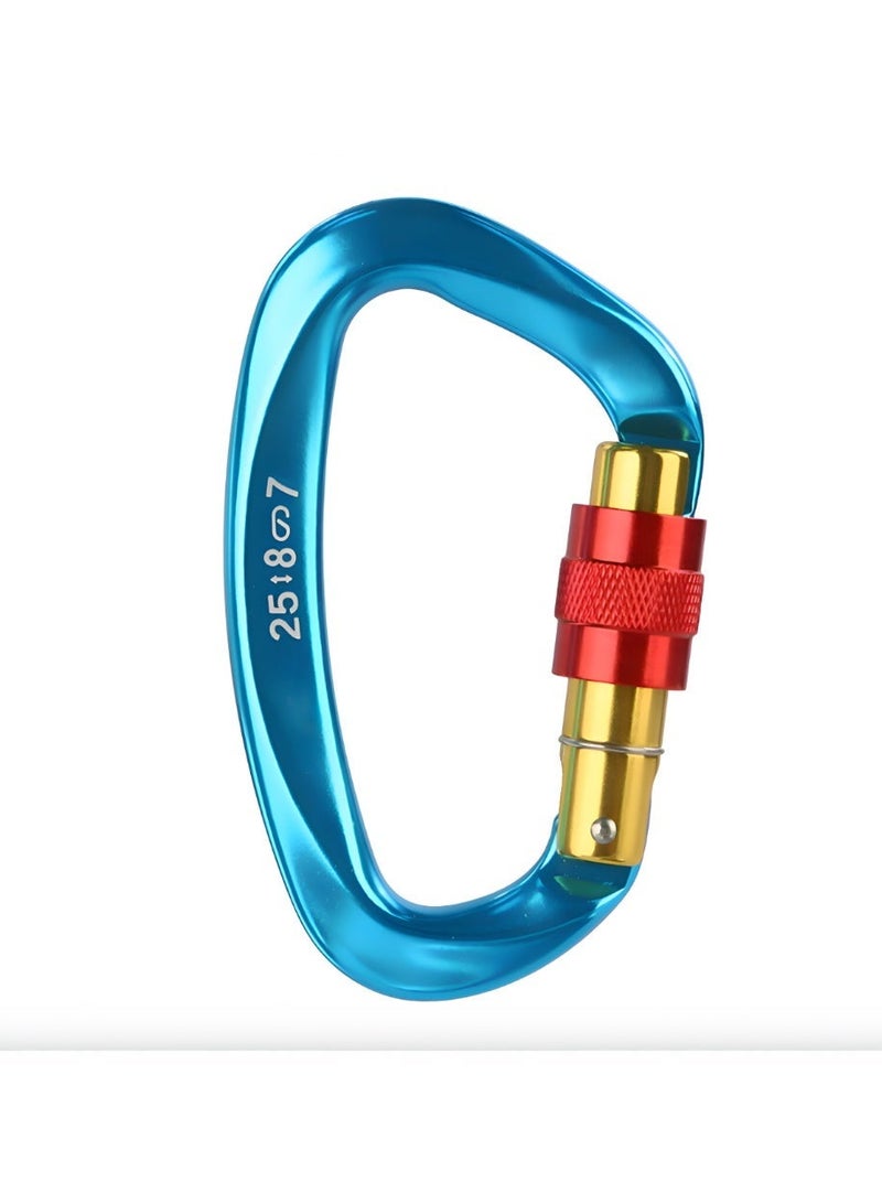 مجموعة تسلق خارجية مكونة من 3 قطع – جهاز هبوط على شكل 8 + مشبك D قابل للقفل + بكرة مفردة، مجموعة للتسلق، الإنقاذ والتدريب على ارتفاعات عالية، مصنوعة من الألمنيوم الجوي - Image 3