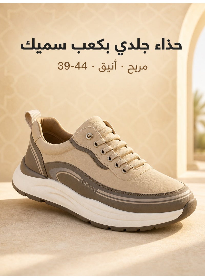 حذاء رياضي كاجوال خفيف للرجال – تصميم مخيط، نعل رغوة مطاطية، واجهة جيدة التهوية – مريح ومتين للاستخدام اليومي - Image 1