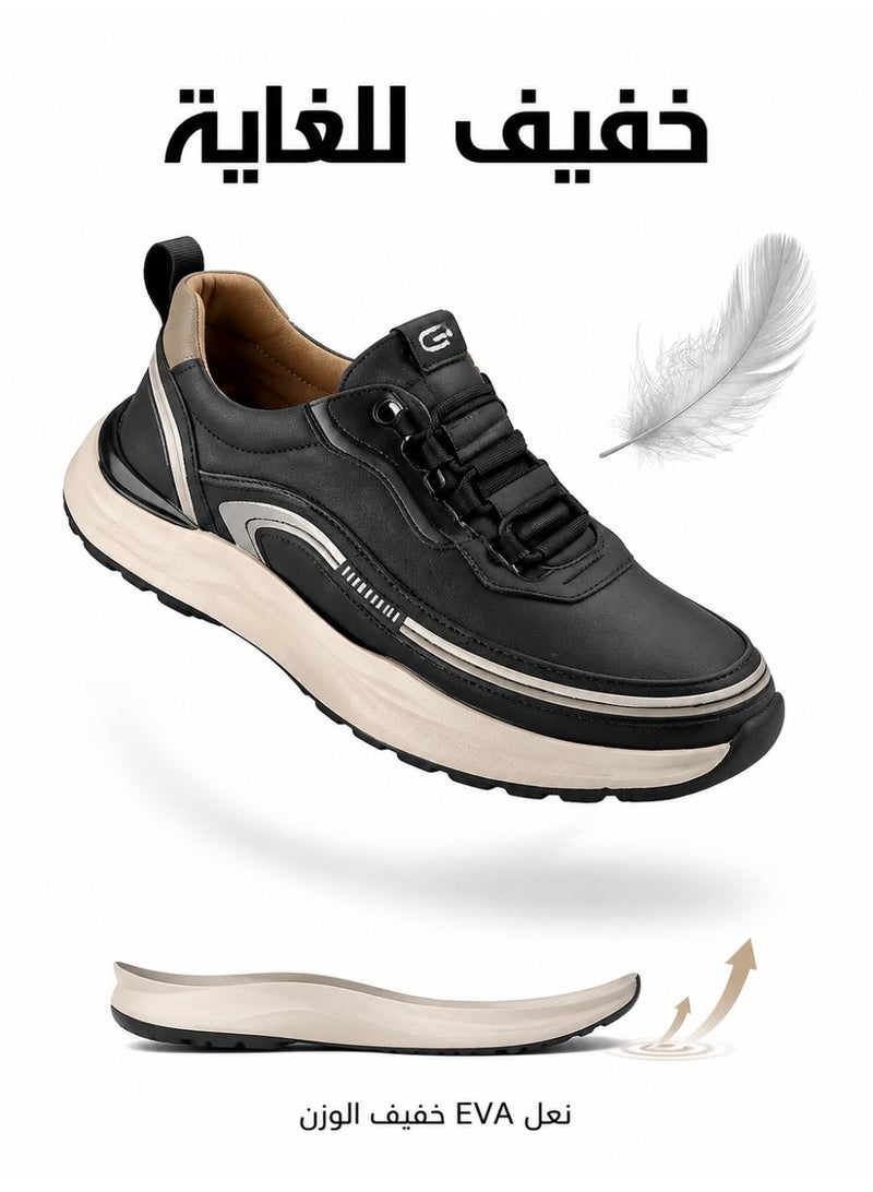 Men's Lightweight Casual Sneakers for Men – Stitched Design, Rubber Foam Sole, Breathable Upper – Comfortable & Durable Everyday Shoes - Image 3