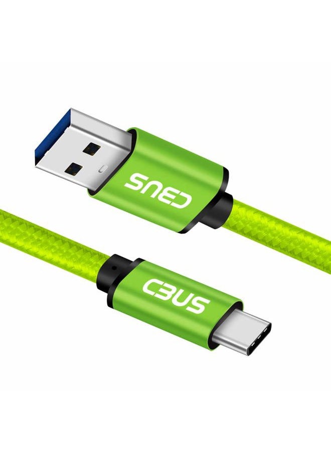 Cbus Wireless CBUS 6ft USB to USB C Cable Fast Charging Cord Type-C Compatible with iPhone 16/16e/15/Pro/Max/Plus, iPad 10, iPad Pro/Air/Mini A17 Pro, Mini 6 Heavy-Duty Braided (Green)  - Image 5