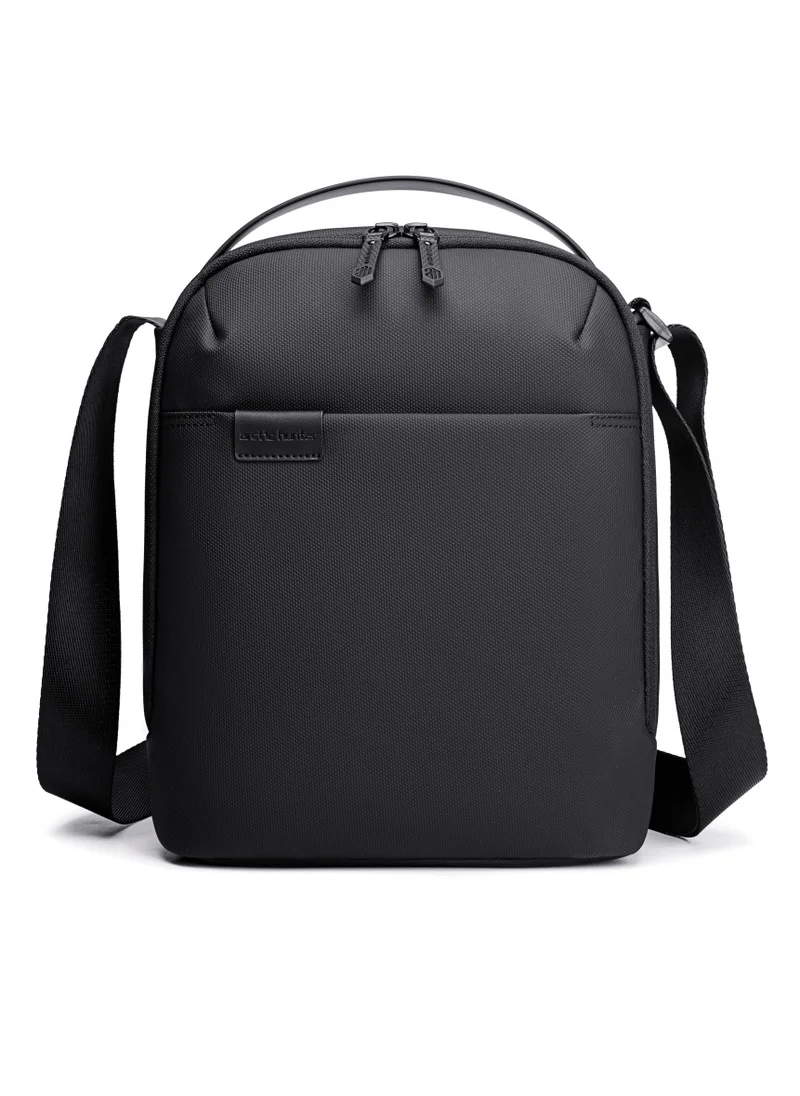 ARCTIC HUNTER Unisex Side Sling Bag Water Resistant Anti-Theft Small Daypack Crossbody Bag for Travel Office Business K00579 Black